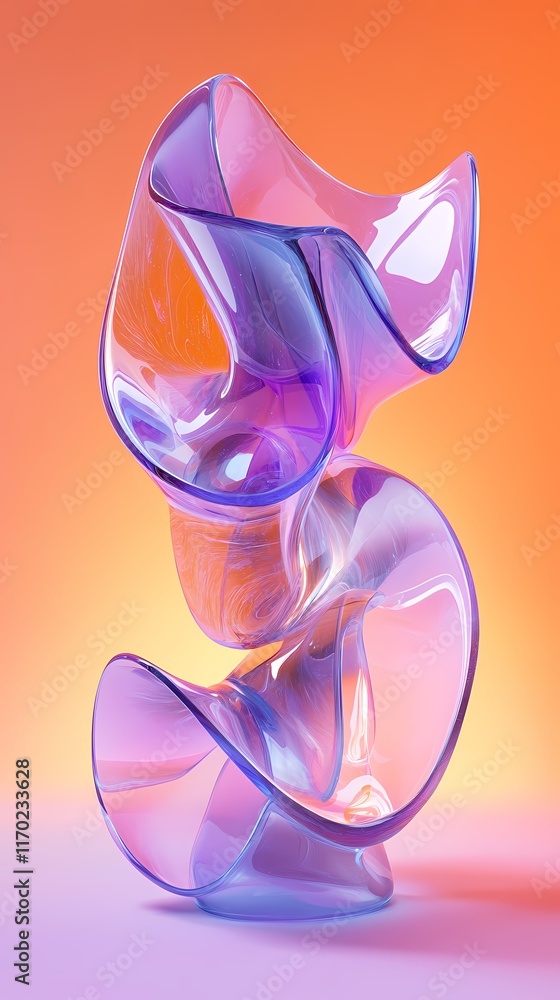 Digital Technology Purple and Blue Abstract Glass Curve Poster Background Digital Technology Purple and Blue Abstract Glass Curve Poster Background