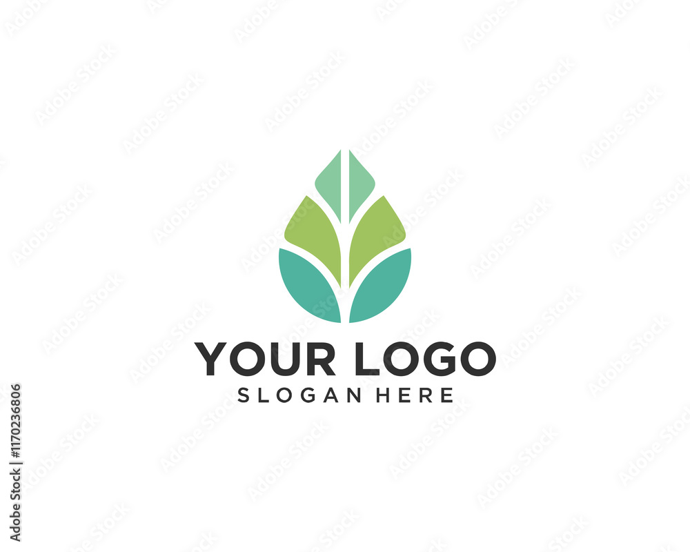 water leaf logo water leaf logo