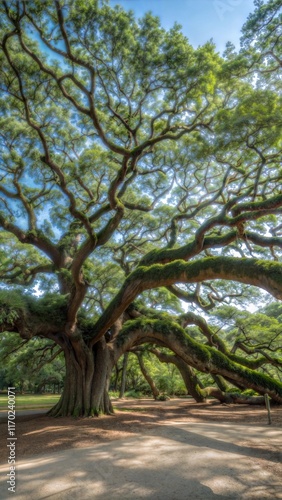 angel oak tree in John’s Island South Carolina photo