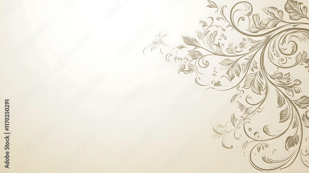 Elegant Beige Floral Design Background Image Elegant Beige Floral Design Background Image