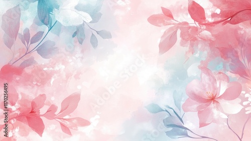 Smooth, flowing pastel design with a white frame center, perfect for customizable invitations, greeting cards, and banners. Ideal for celebratory or elegant events.