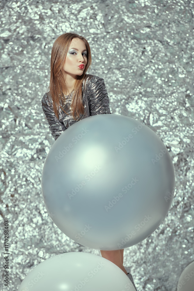 Naklejka premium winter party look