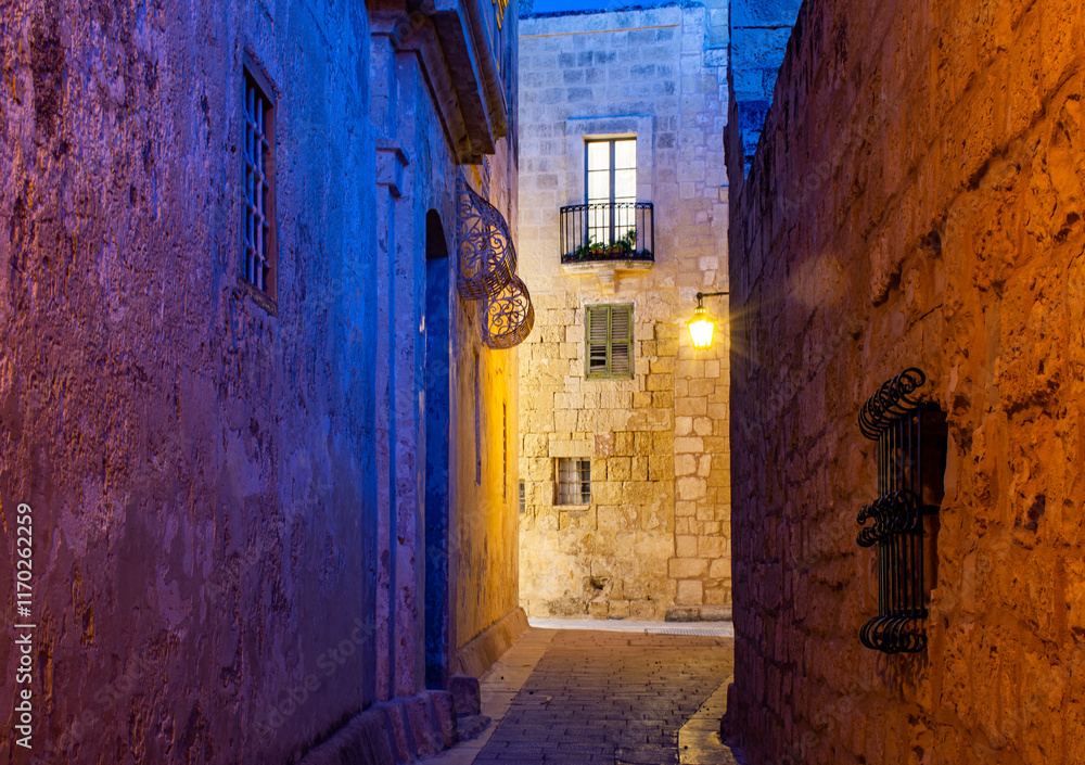 Obraz premium Streets of Malta, Mdina