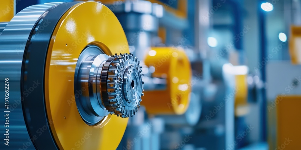 Fototapeta premium Energy Efficient Machinery Operating in a Steel Mill: Advancing Sustainable Industrial Practices