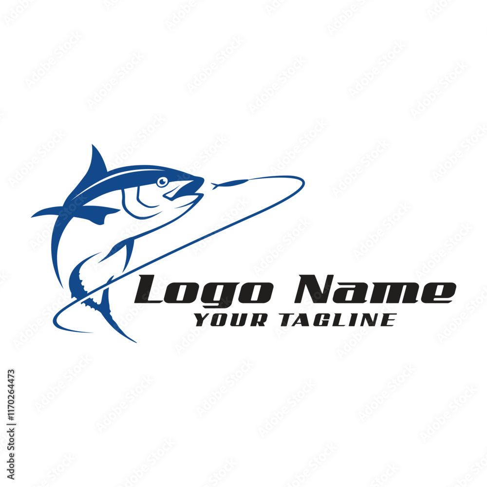 vector logo tuna fishing vector logo tuna fishing