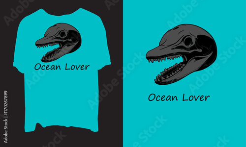  Ocean lover t shirt design for men, ocean lover t shirt design template, fishing for ocean lovers and fans,