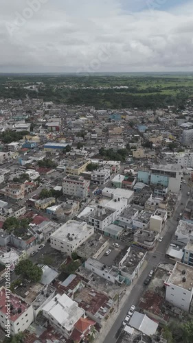 Aerial video above Basilica Nuestra Señora De La Altagracia photo