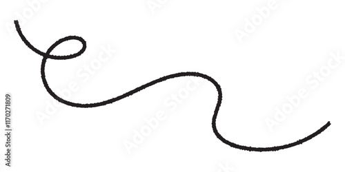 close up of a wool string on white background