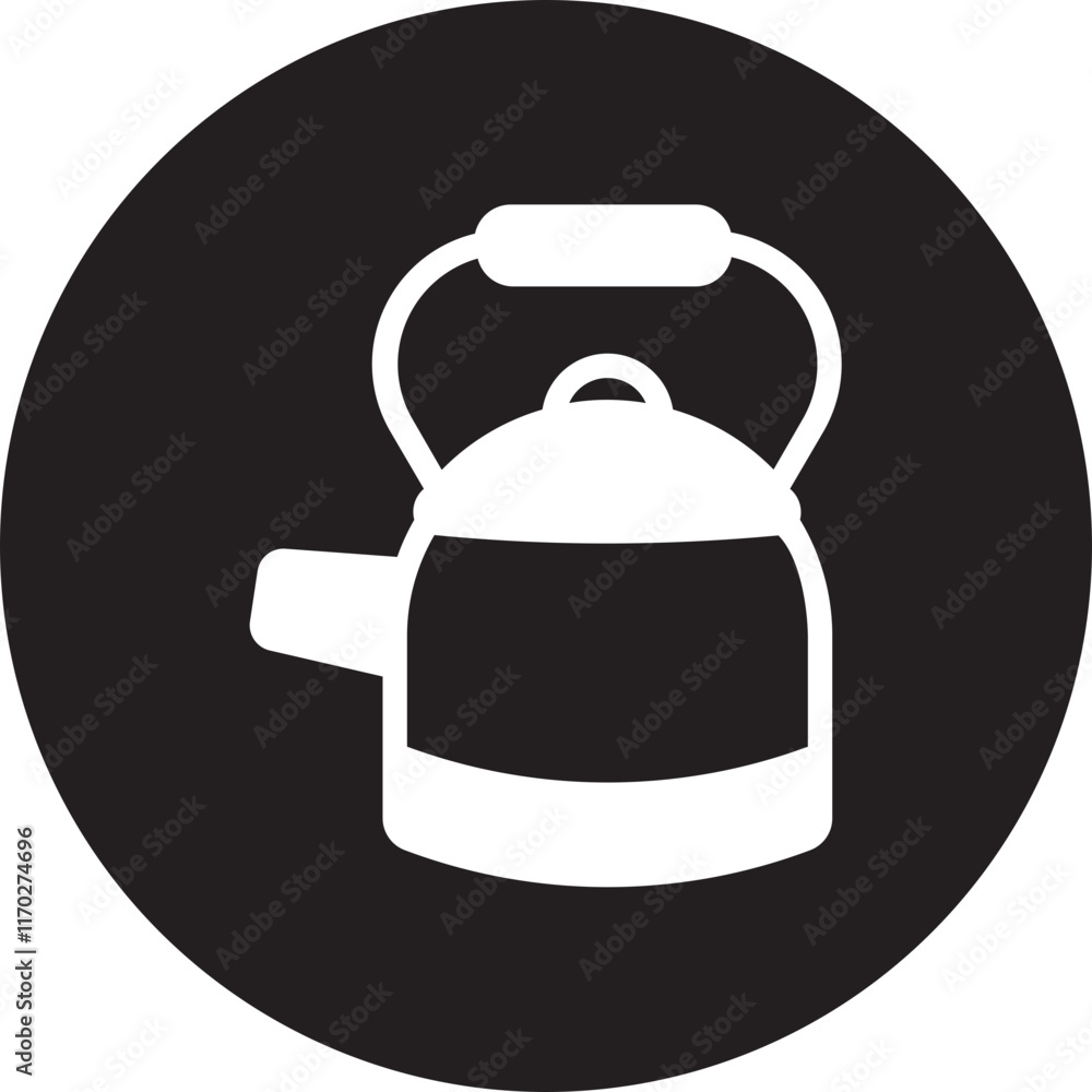 Obraz premium Kettle glyph icon