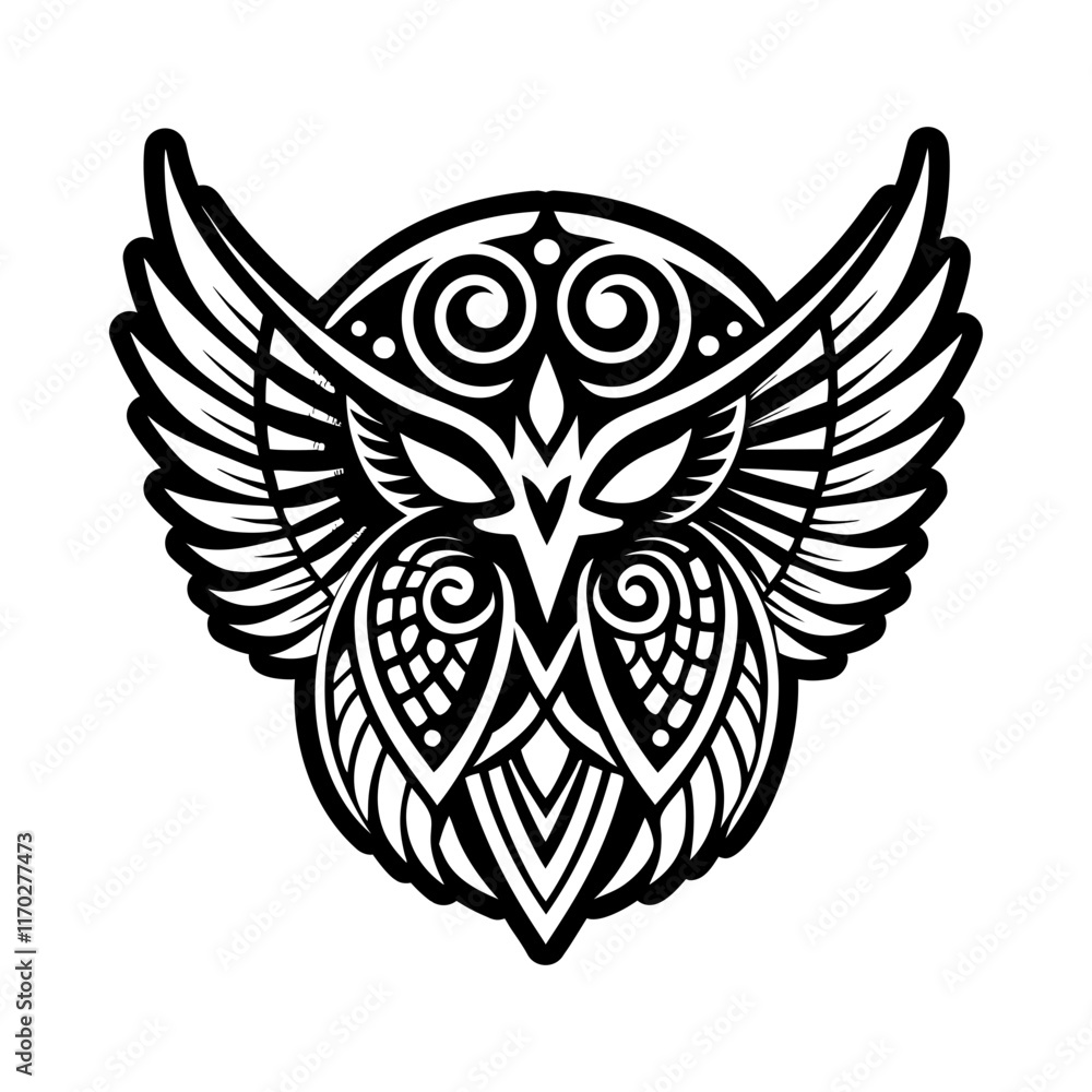 Obraz premium A glyph style icon of bird wings symbol