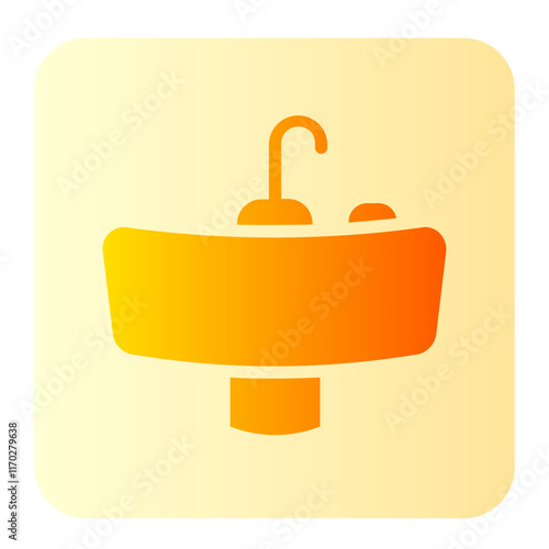 Washbasin  gradient icon