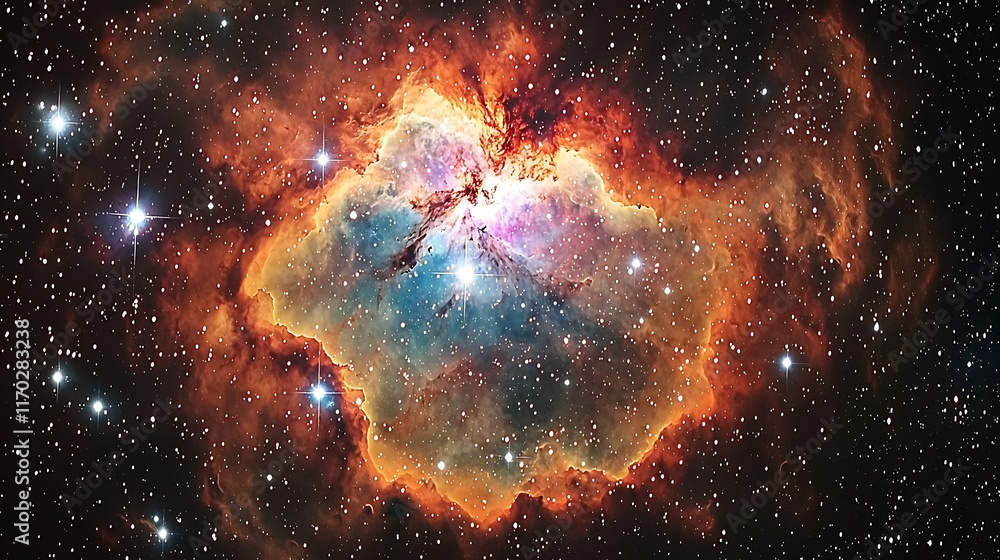 Cosmic Nebula A Stellar Celestial Landscape Cosmic Nebula A Stellar Celestial Landscape