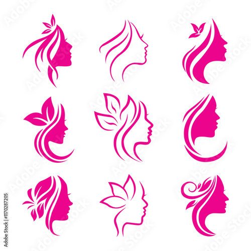 Beauty Women Logo Vector Illustratin