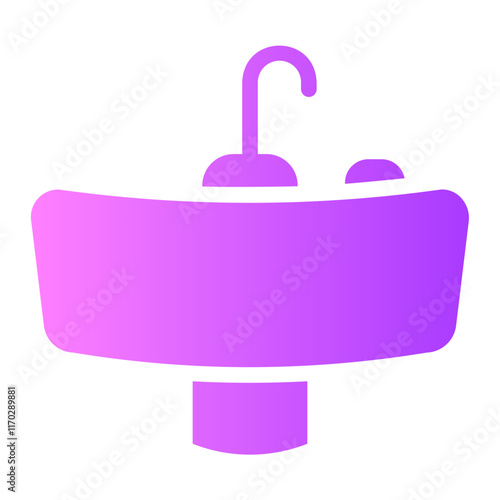 Washbasin  gradient icon