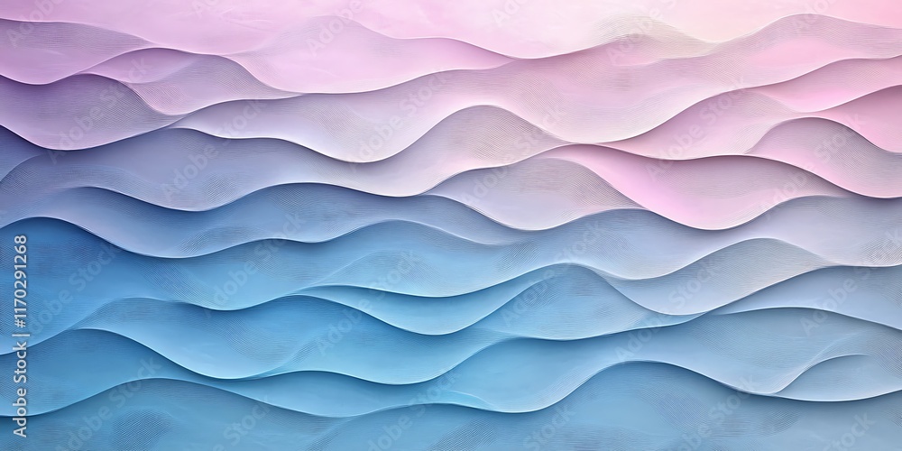 Obraz premium iridescent wavy patterns