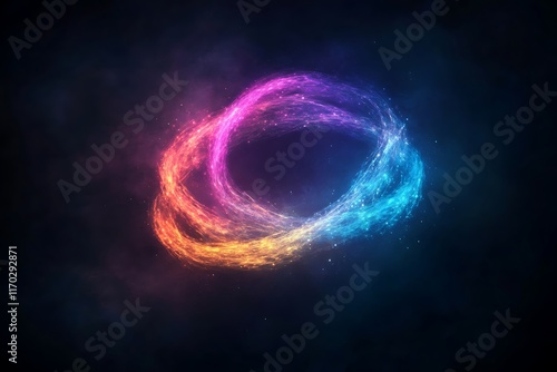 glowing abstract rings