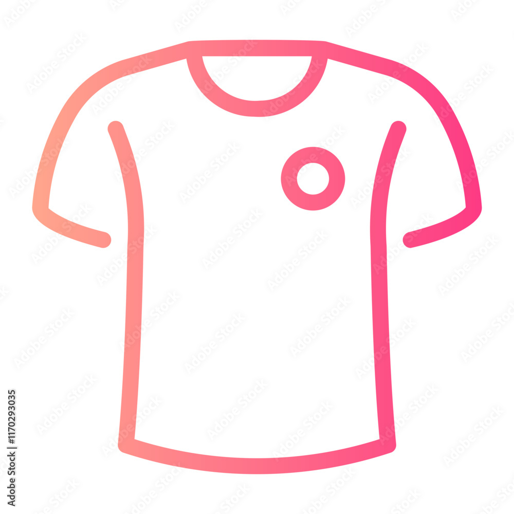 shirt Line Gradient Icon shirt Line Gradient Icon