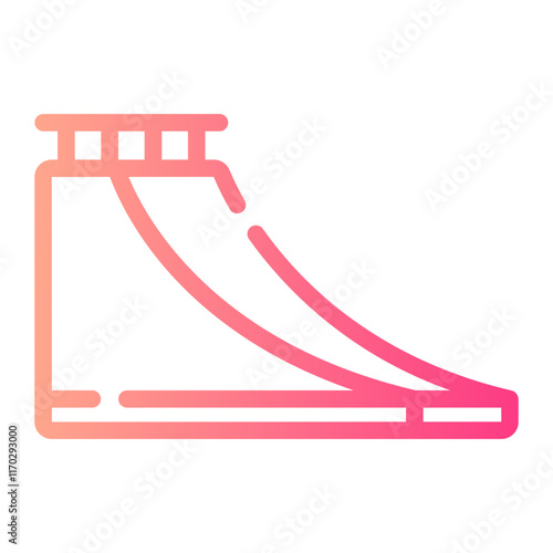 ramp Line Gradient Icon