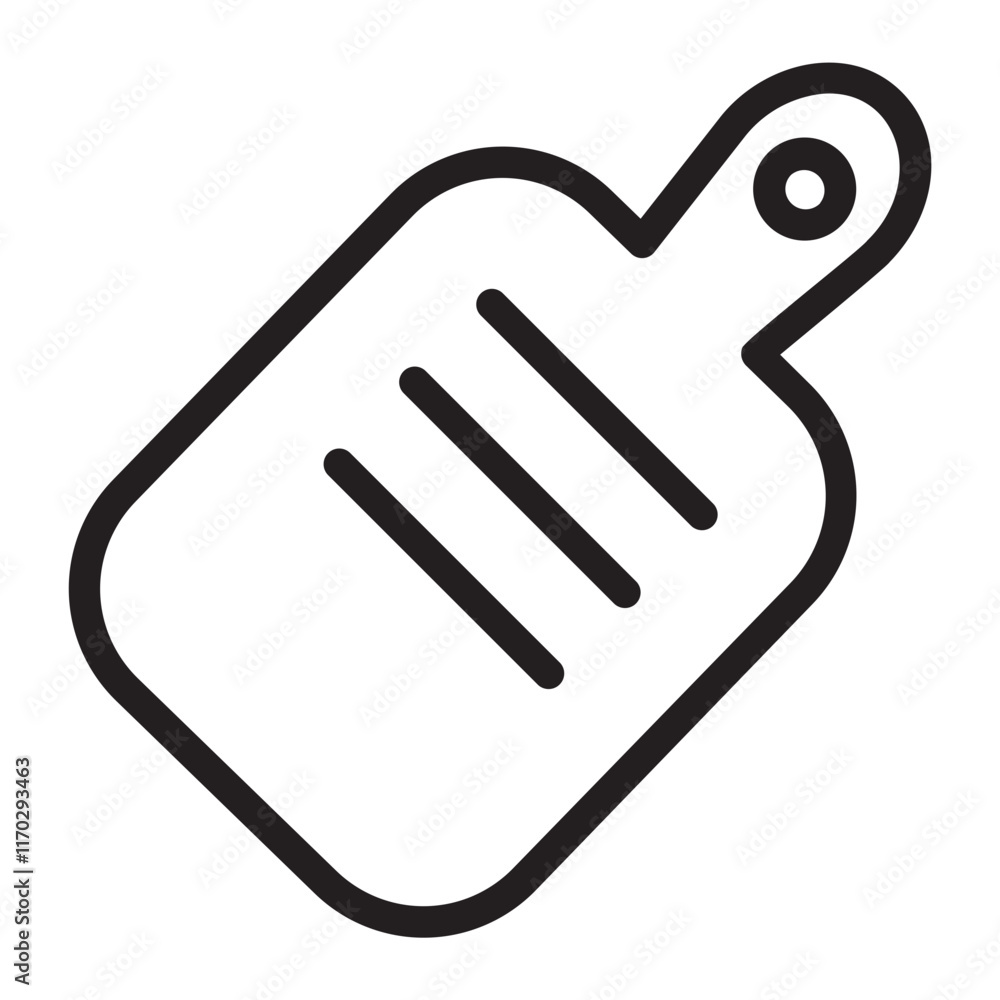 Obraz premium Chopping Board line icon