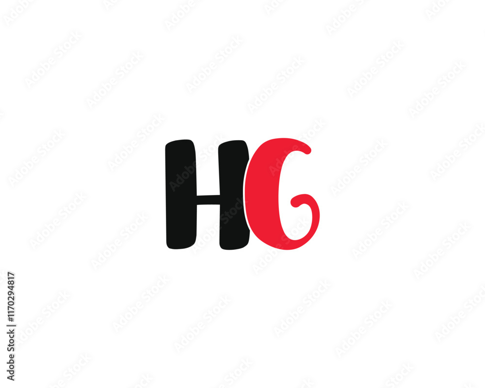 creative letter HG logo design template for company creative letter HG logo design template for company