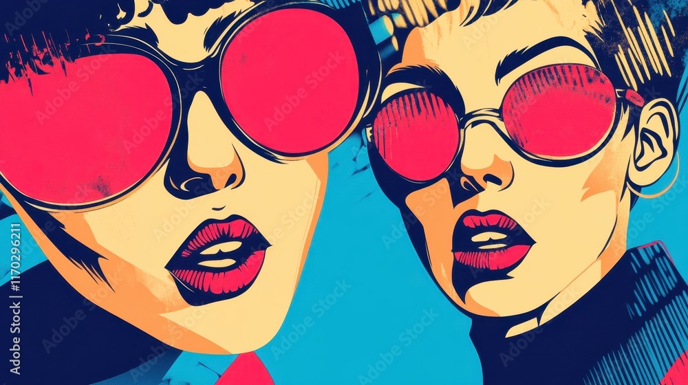 Colorful speech bubbles with bright backgrounds showcasing communication and interaction in a modern design