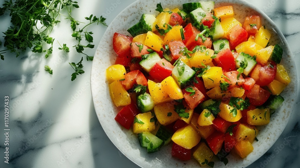 Vibrant Summer Tomato and Cucumber Salad Vibrant Summer Tomato and Cucumber Salad