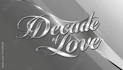 Decade of Love Celebrated in Silver Script