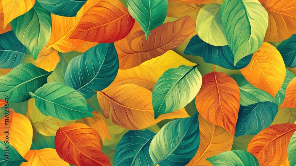 Colorful autumn leaves background. Colorful autumn leaves background.