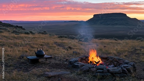Wallpaper Mural Sunset Kettle and Serene Valley View Torontodigital.ca