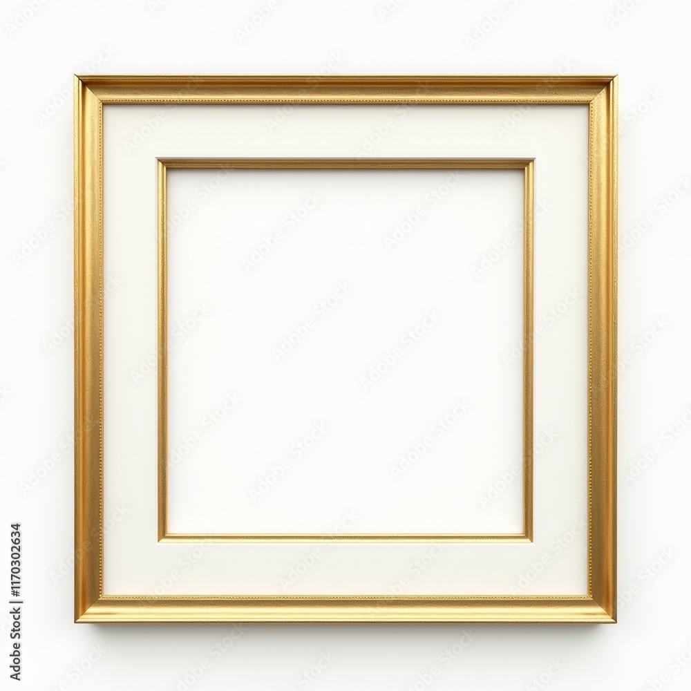 Set Of Golden Frames - Isolated White Background - Premium Pen Tool Cutout Set Of Golden Frames - Isolated White Background - Premium Pen Tool Cutout