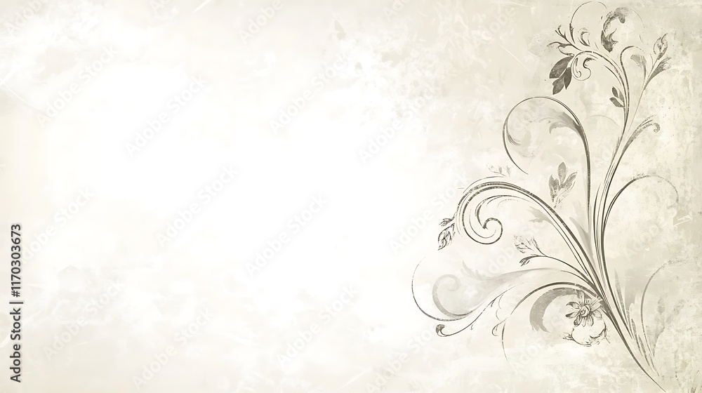 Elegant Floral Design on Textured Background Elegant Floral Design on Textured Background
