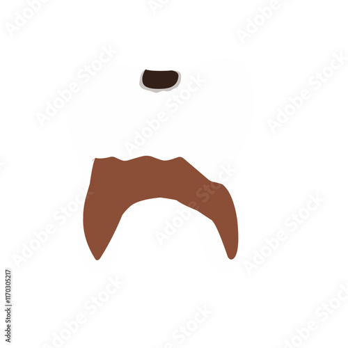 Illustration of damaged teeth. Cracked teeth. Cavities. Bleeding teeth. Tartar 