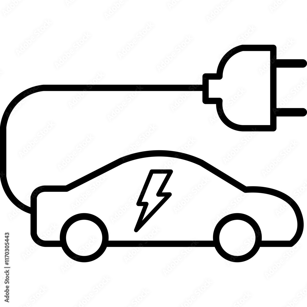 Electric Vehicle Icon