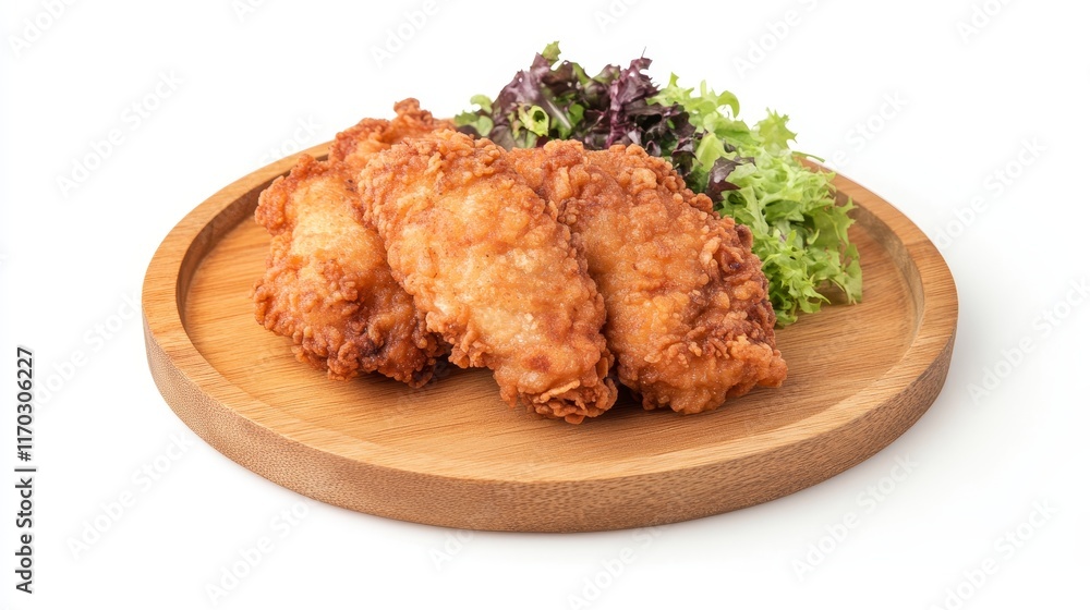 crispy fried chicken. crispy fried chicken on white background crispy fried chicken. crispy fried chicken on white background