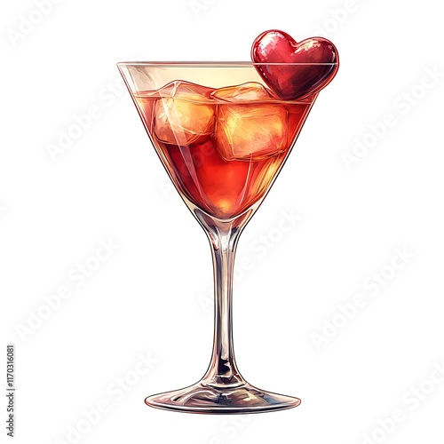 cocktail with cherry