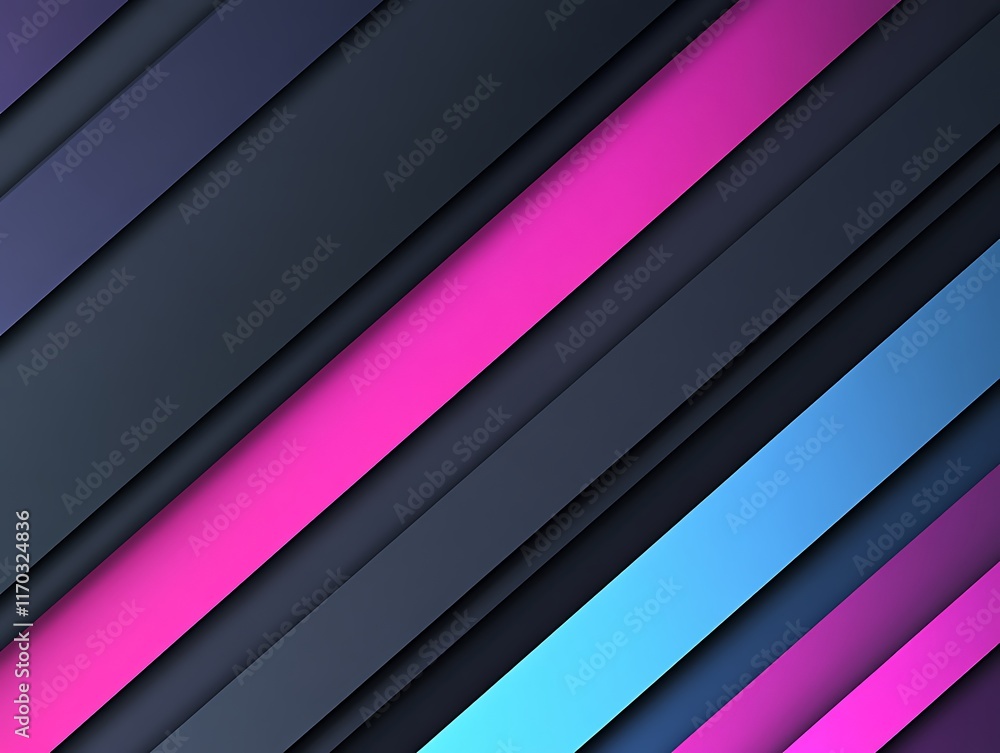 Abstract Diagonal Stripes Design Featuring Pink Blue And Dark Grey Colors Abstract Diagonal Stripes Design Featuring Pink Blue And Dark Grey Colors
