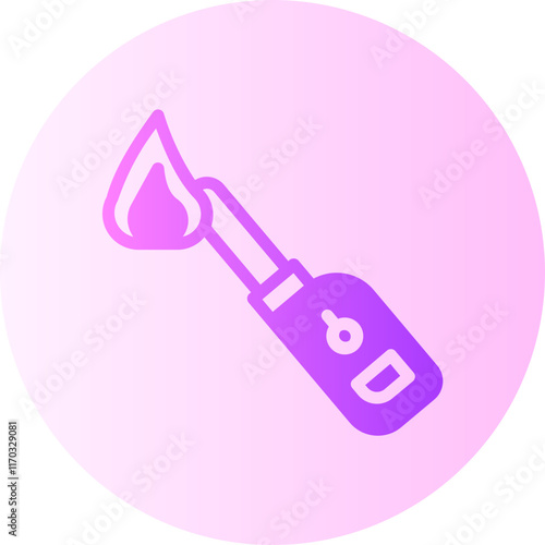 stove lighter gradient icon
