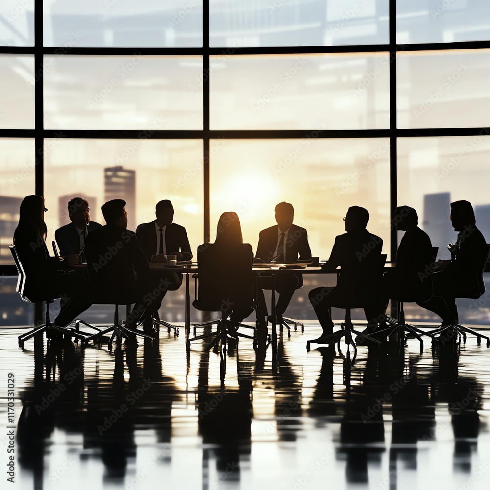 Empowered entrepreneurs, group discussion with office background, 3D illustration Empowered entrepreneurs, group discussion with office background, 3D illustration