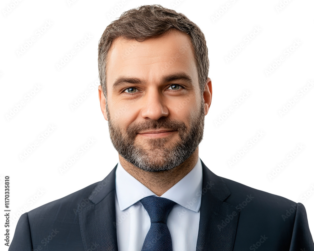 Professional businessman portrait with positive expression, wearing suit and tie, showcasing confidence and approachability. Ideal for corporate and business related themes Professional businessman portrait with positive expression, wearing suit and tie, showcasing confidence and approachability. Ideal for corporate and business related themes