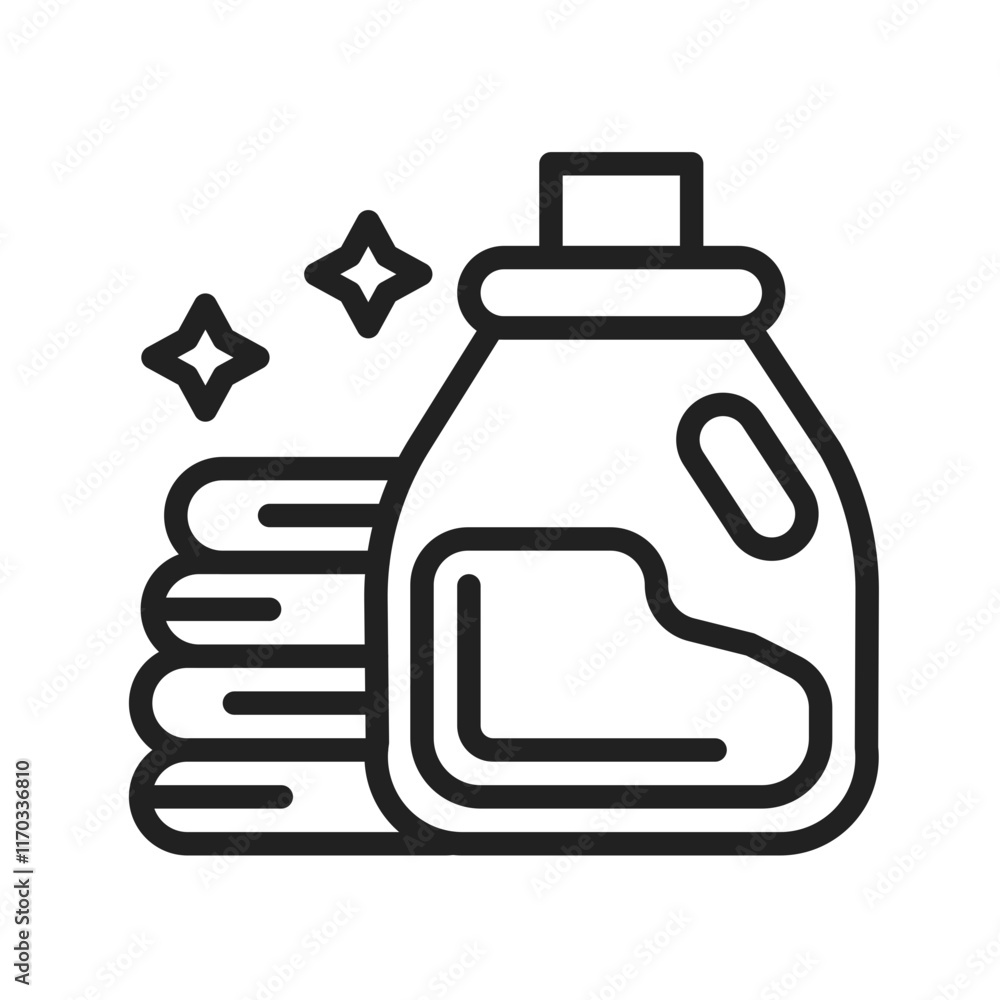 Obraz premium Laundry Detergent icon vector image. Suitable for mobile apps, web apps and print media.