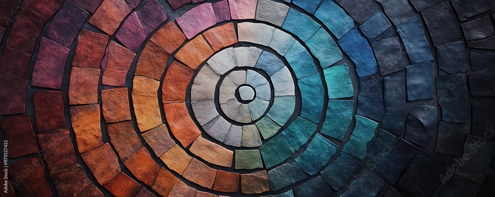 Fototapeta premium top-down photo of spiraling patterns