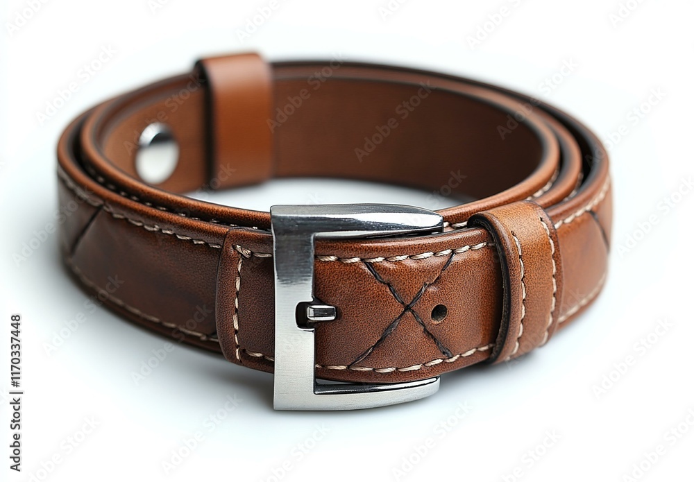 Brown Leather Belt - Stylish Accessory for Formal Wear Brown Leather Belt - Stylish Accessory for Formal Wear
