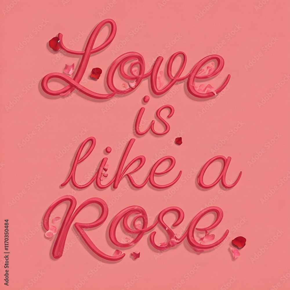 Obraz premium Romantic typography 