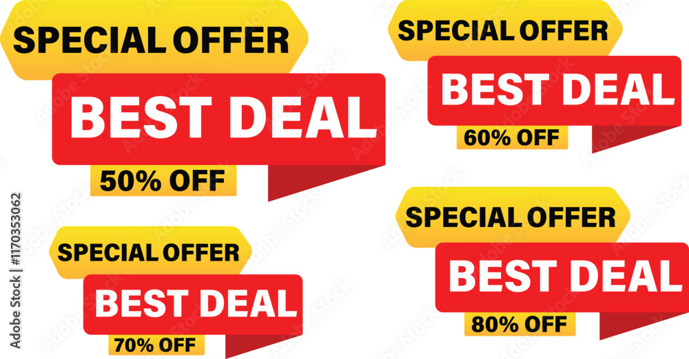 Big Sale, Super Sale, Mega Sale, Special Offer, Discount Tag, Black Friday, Best Sale And Offer Tag Vector Illustration Big Sale, Super Sale, Mega Sale, Special Offer, Discount Tag, Black Friday, Best Sale And Offer Tag Vector Illustration