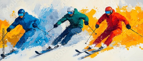 Competitive events highlighting winter sports skills, Winter sport, winter games competition photo