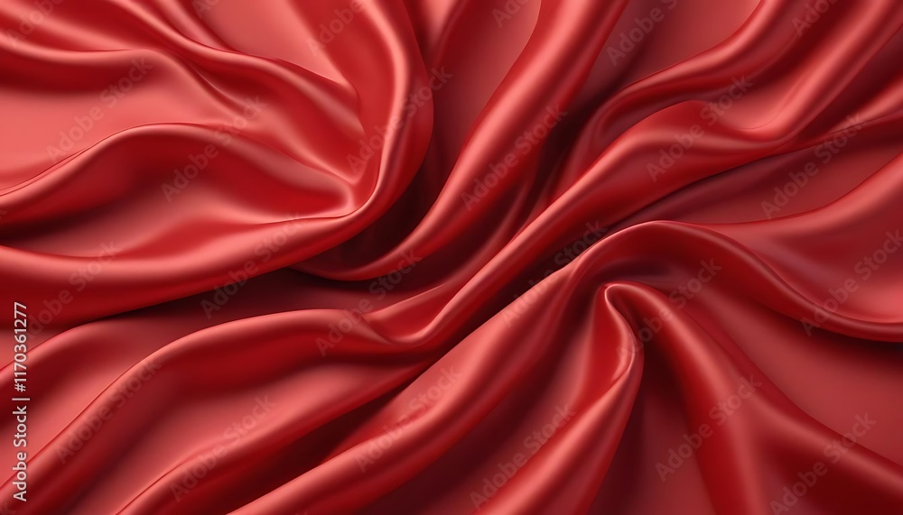 Fototapeta premium A red fabric with a pattern. Background. Abstract. Graphics.