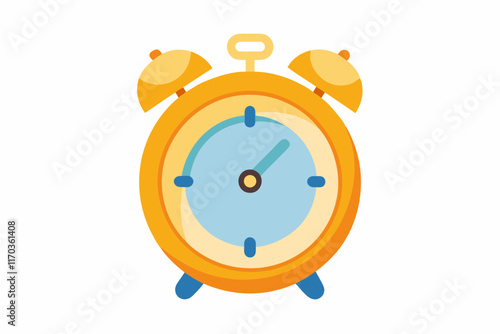 Alarm clock vector art and illustration