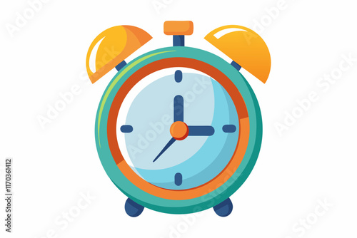 Alarm clock vector art and illustration