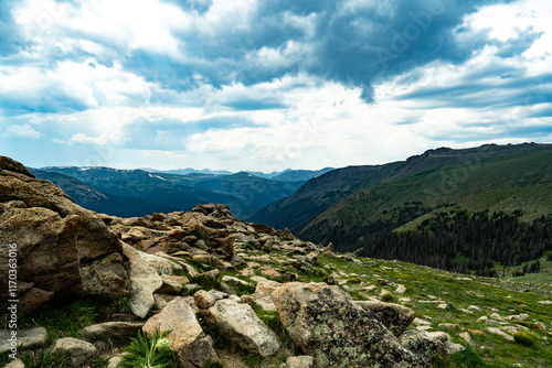 mountain landscape with sky