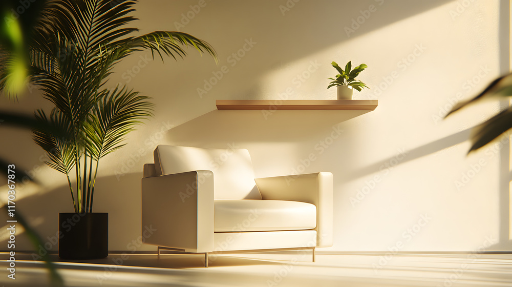 Cozy Reading Nook with a Plush Armchair and Sunlit Window for a Relaxing Retreat Cozy Reading Nook with a Plush Armchair and Sunlit Window for a Relaxing Retreat